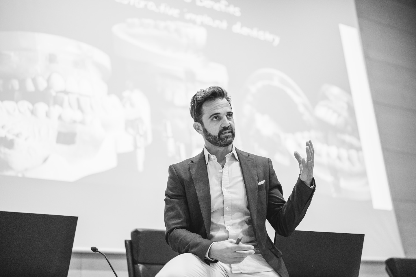 Dr. David Madruga lecturing